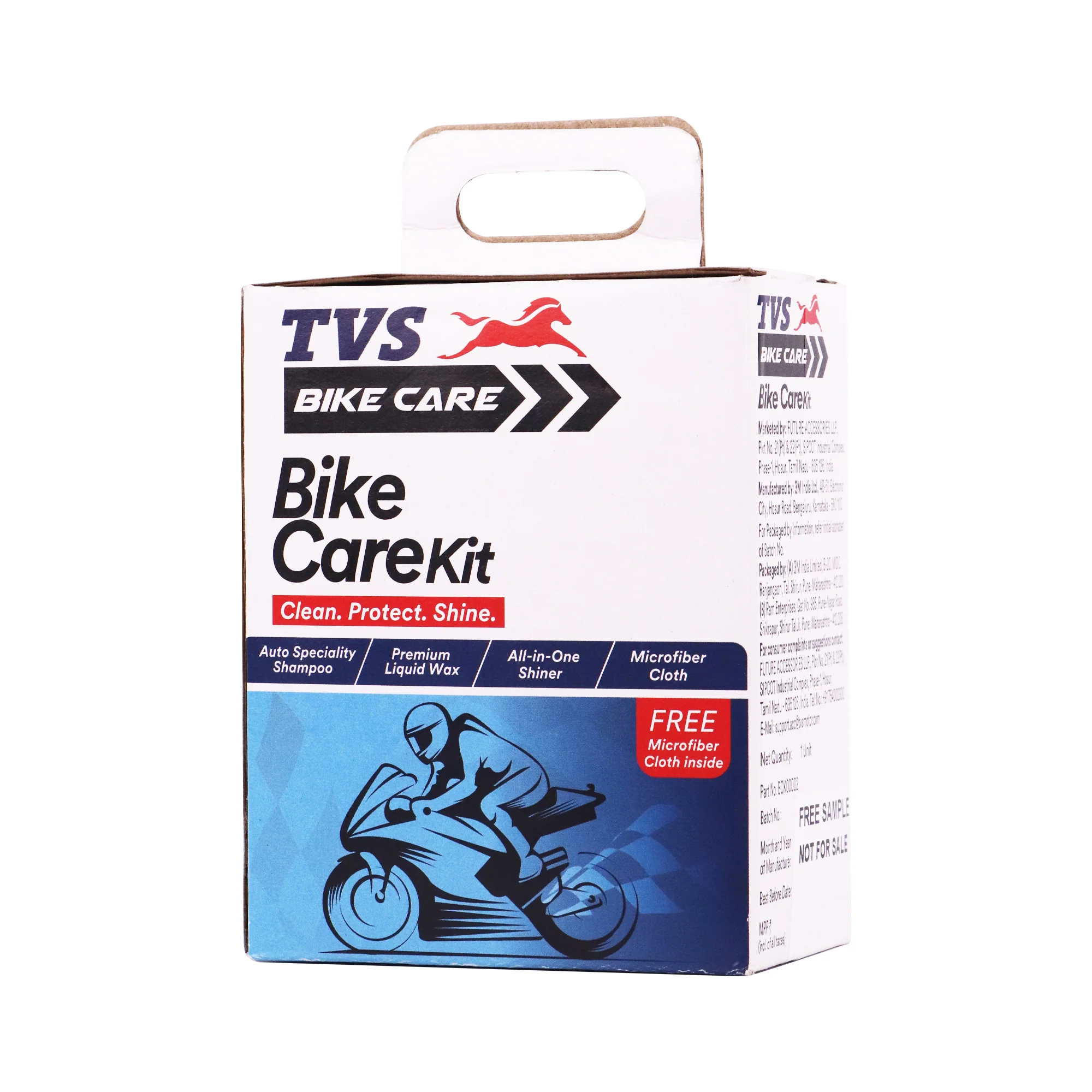TVS Bike Care Kit Essential Cleaning and Maintenance Tools