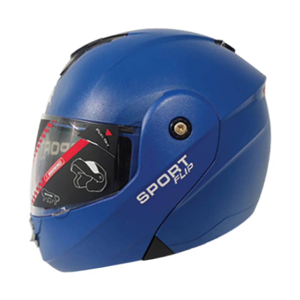 Full-Face Flip Helmet Blue Sleek and Stylish Protection