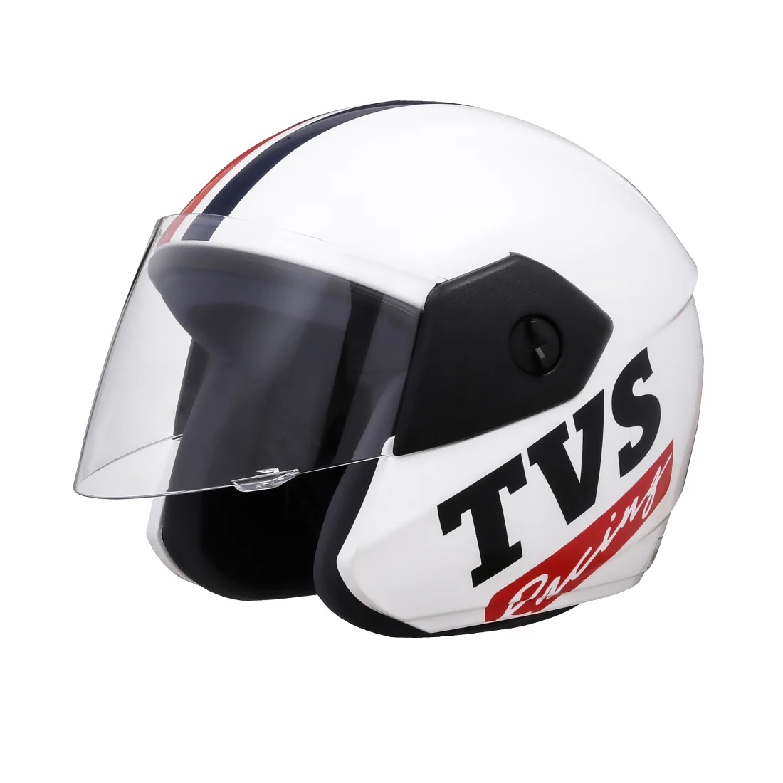 TVS Racing Kids Half Face Helmet, Color: White - ISI Certified - Image 2