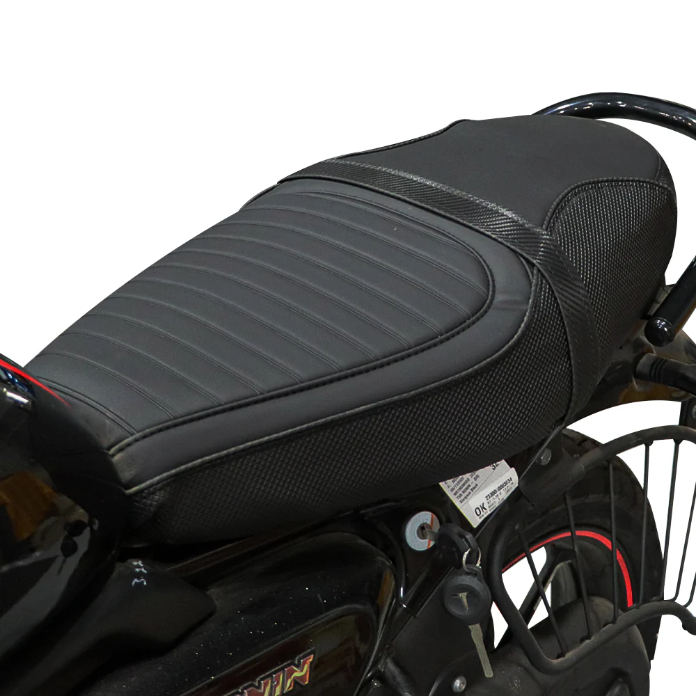 TVS Ronin Black Seat Cover with Small Cross Pattern for Style (2024 or before Edition)