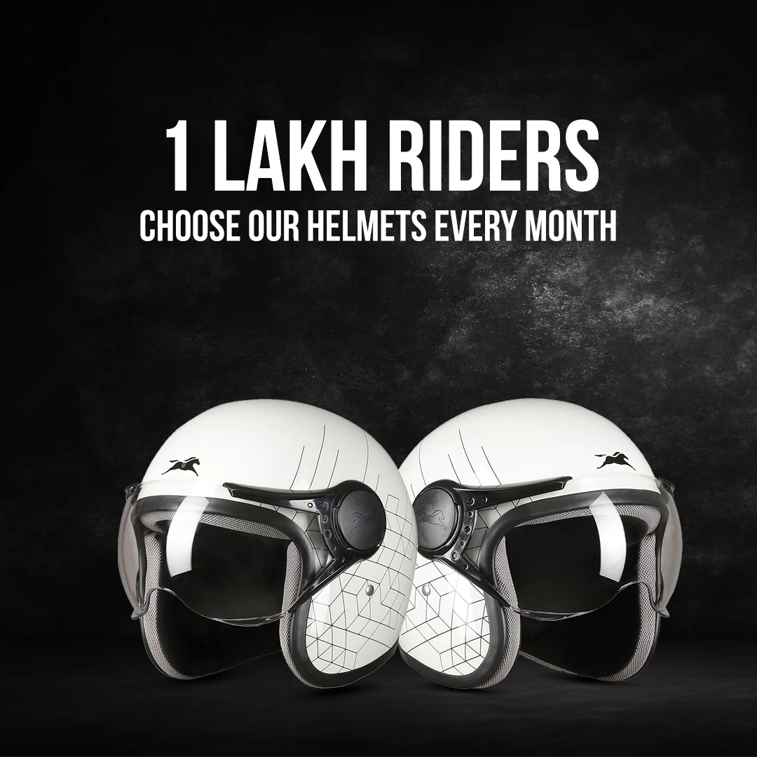 TVS Cruisetown Open Face Helmet β Stylish & Safe Helmet for Riders | ISI & DOT Certified | Premium Protection for Men & Women | Comfortable, Durable & Lightweight Design with Visor - Image 13