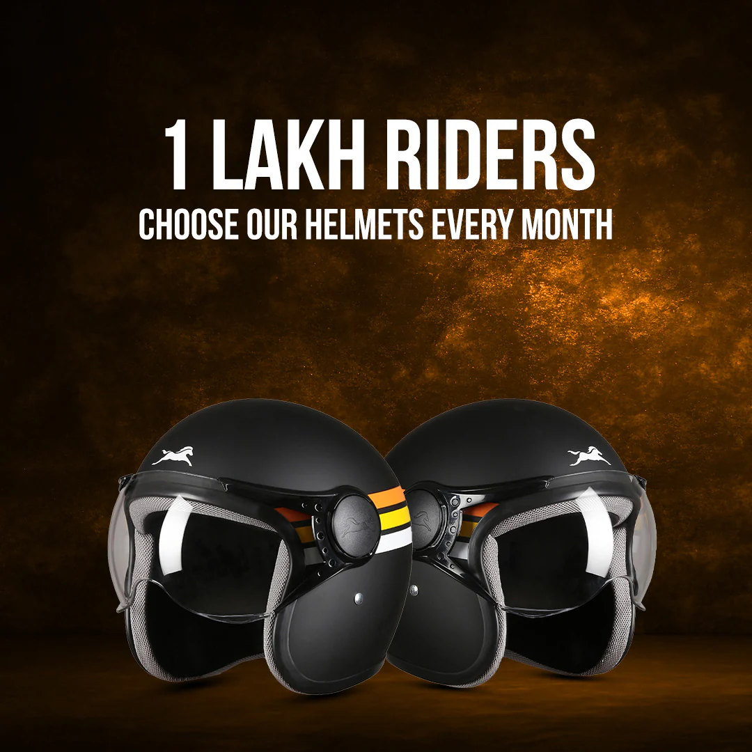 TVS Cruisetown Open Face Helmet β Stylish & Safe Helmet for Riders | ISI & DOT Certified | Premium Protection for Men & Women | Comfortable, Durable & Lightweight Design with Visor - Image 35