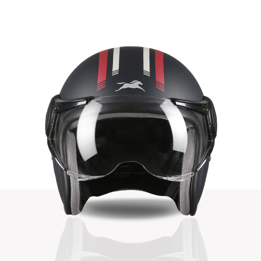 TVS Cruisetown Open Face Helmet β Stylish & Safe Helmet for Riders | ISI & DOT Certified | Premium Protection for Men & Women | Comfortable, Durable & Lightweight Design with Visor - Image 48