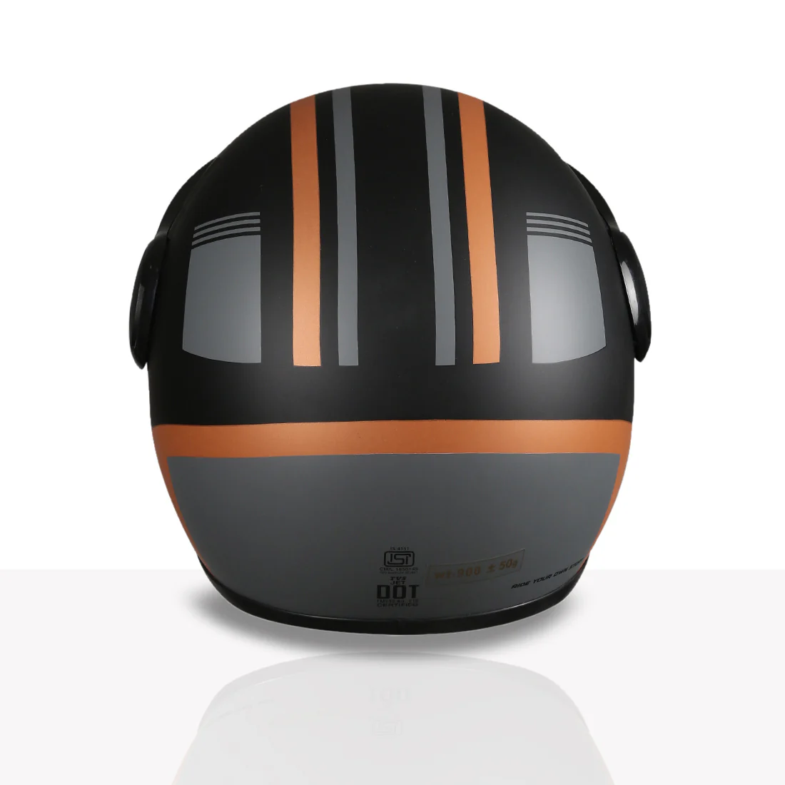 TVS Cruisetown Open Face Helmet β Stylish & Safe Helmet for Riders | ISI & DOT Certified | Premium Protection for Men & Women | Comfortable, Durable & Lightweight Design with Visor - Image 56