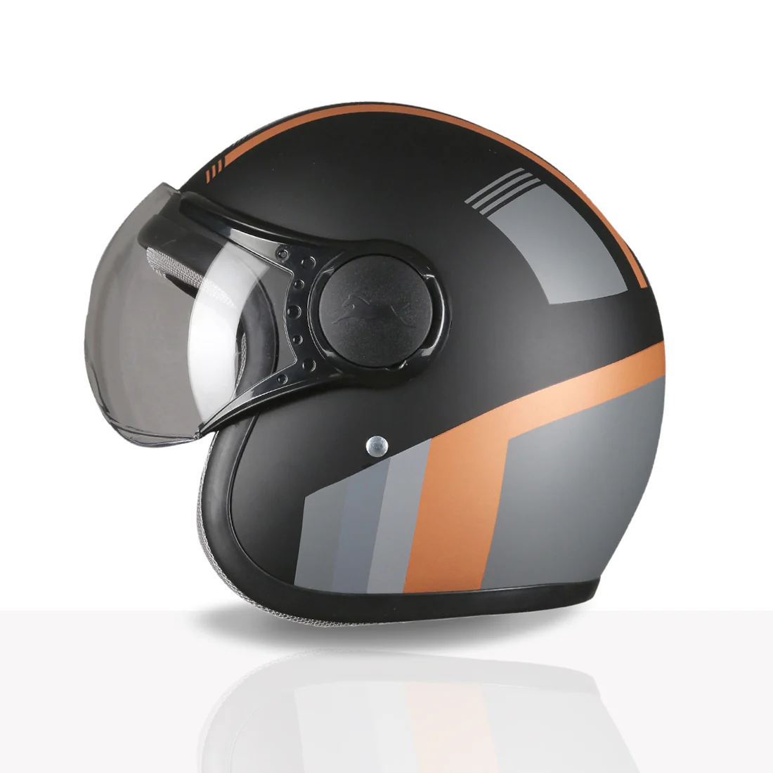 TVS Cruisetown Open Face Helmet β Stylish & Safe Helmet for Riders | ISI & DOT Certified | Premium Protection for Men & Women | Comfortable, Durable & Lightweight Design with Visor - Image 58