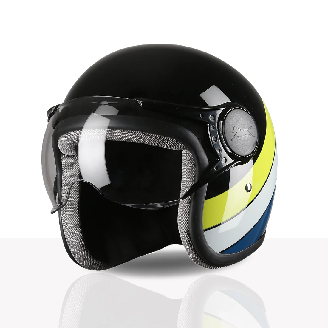 TVS Cruisetown Open Face Helmet β Stylish & Safe Helmet for Riders | ISI & DOT Certified | Premium Protection for Men & Women | Comfortable, Durable & Lightweight Design with Visor - Image 59