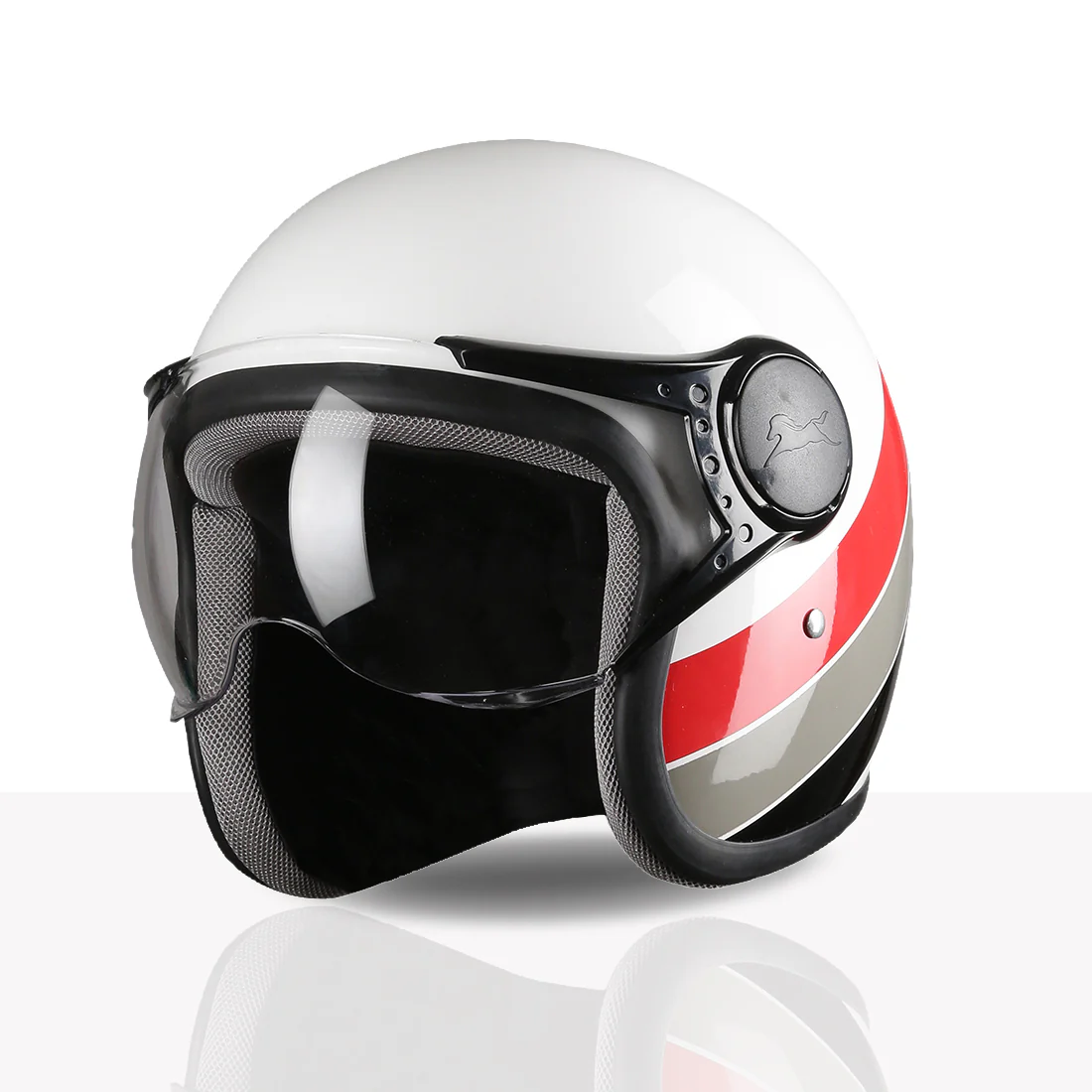 TVS Cruisetown Open Face Helmet β Stylish & Safe Helmet for Riders | ISI & DOT Certified | Premium Protection for Men & Women | Comfortable, Durable & Lightweight Design with Visor - Image 66