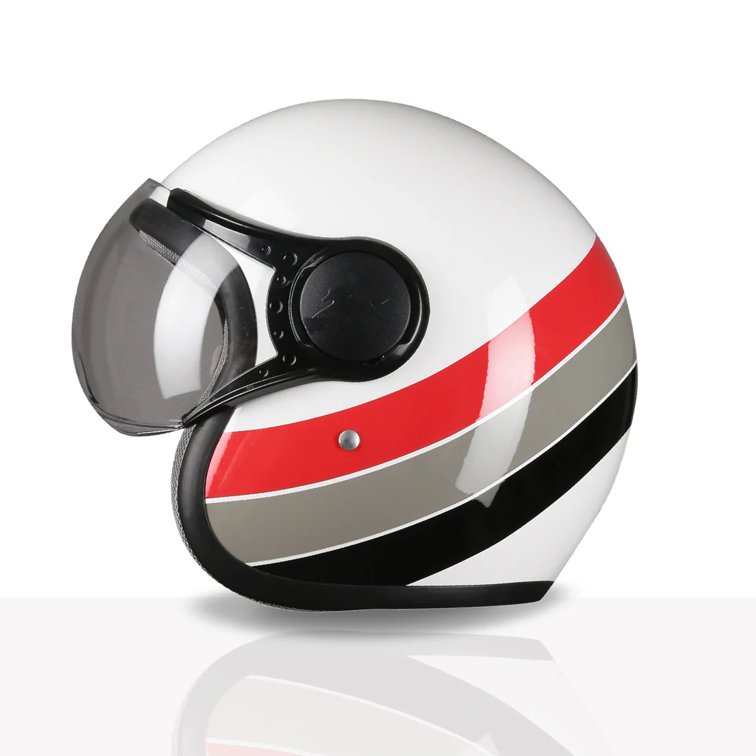 TVS Cruisetown Open Face Helmet β Stylish & Safe Helmet for Riders | ISI & DOT Certified | Premium Protection for Men & Women | Comfortable, Durable & Lightweight Design with Visor - Image 72