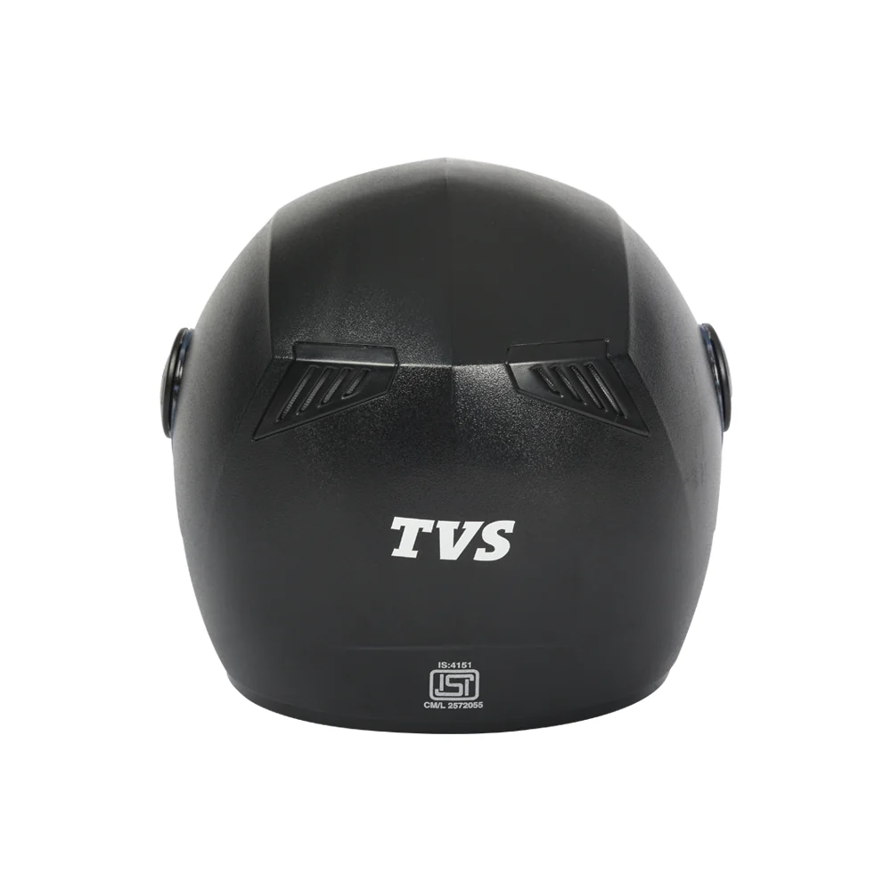 TVS Helmet Full Face Black JE Sleek and Safe Motorbike Helmet - Image 2