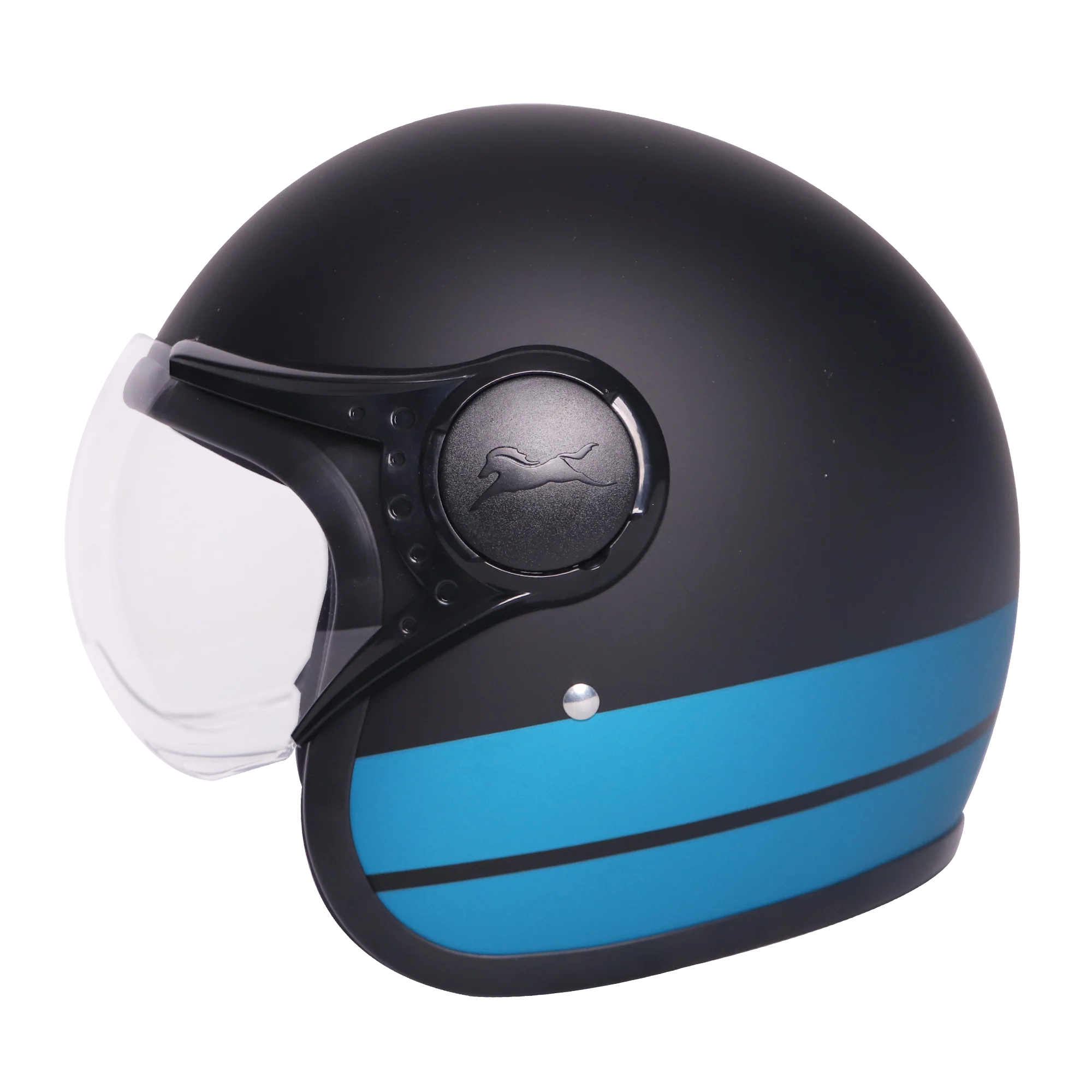 TVS J110 Half Face Helmet, Dawn Blue Matte 