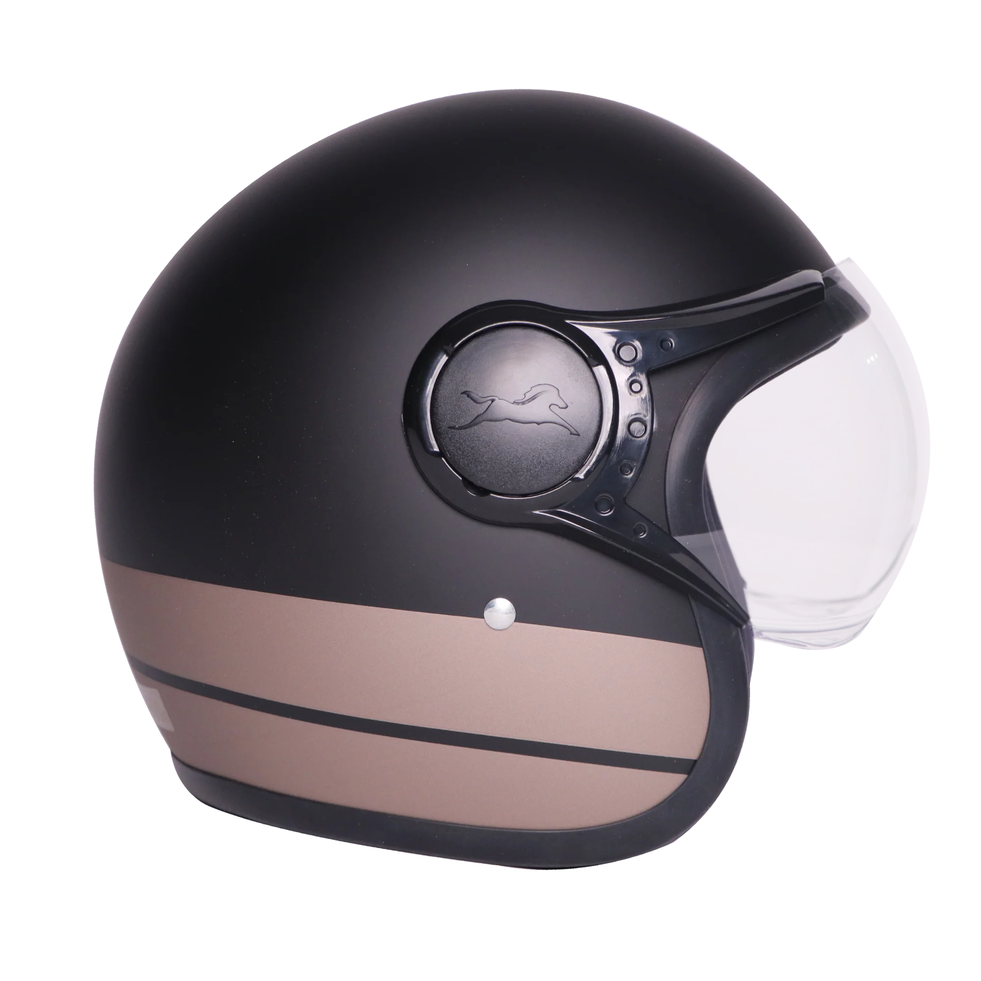 TVS J110 Half Face Helmet, Galactic CopperĀ MatteĀ - Image 2