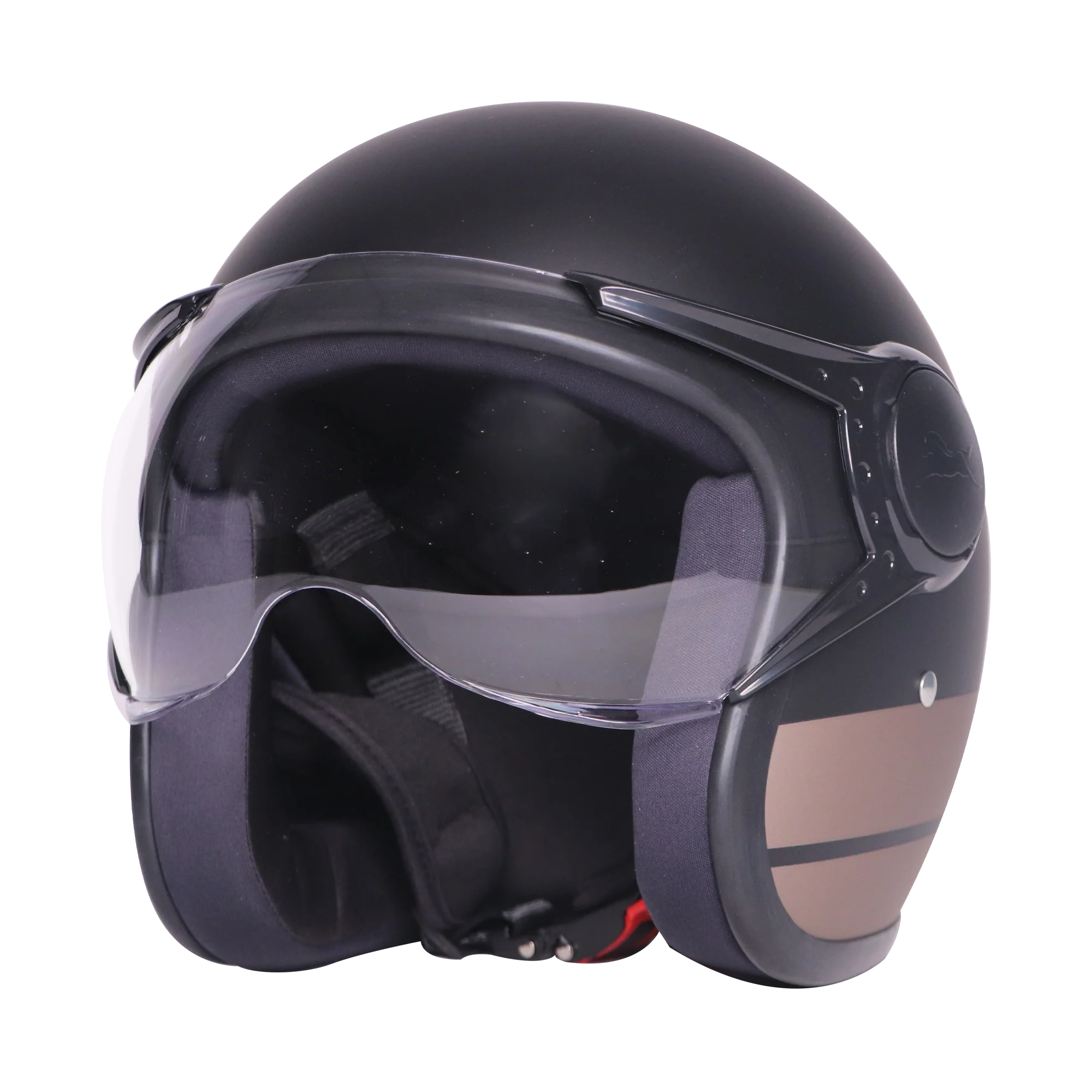 TVS J110 Half Face Helmet, Galactic CopperĀ MatteĀ - Image 5