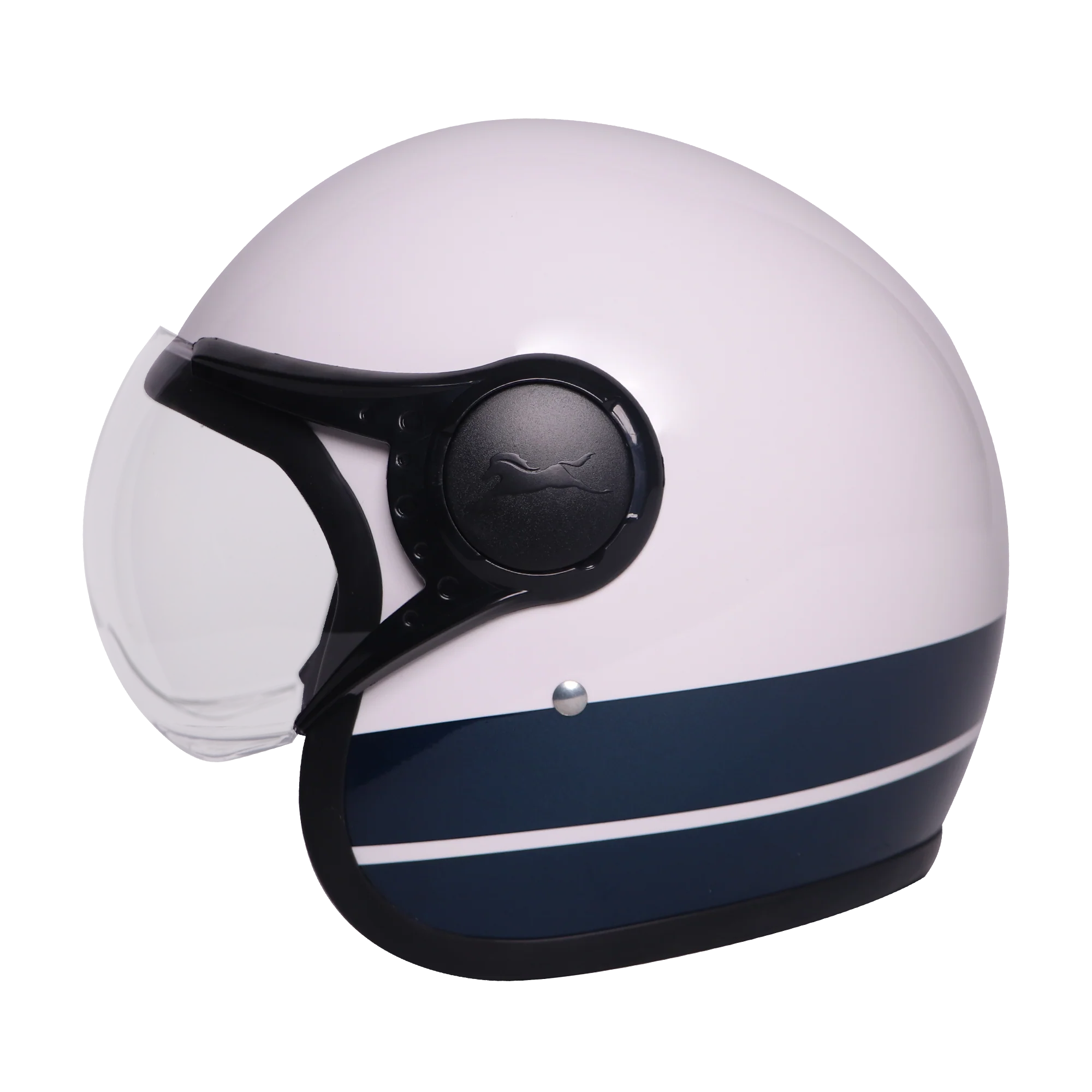 TVS J110 Half Face Helmet, Starlight Blue Gloss
