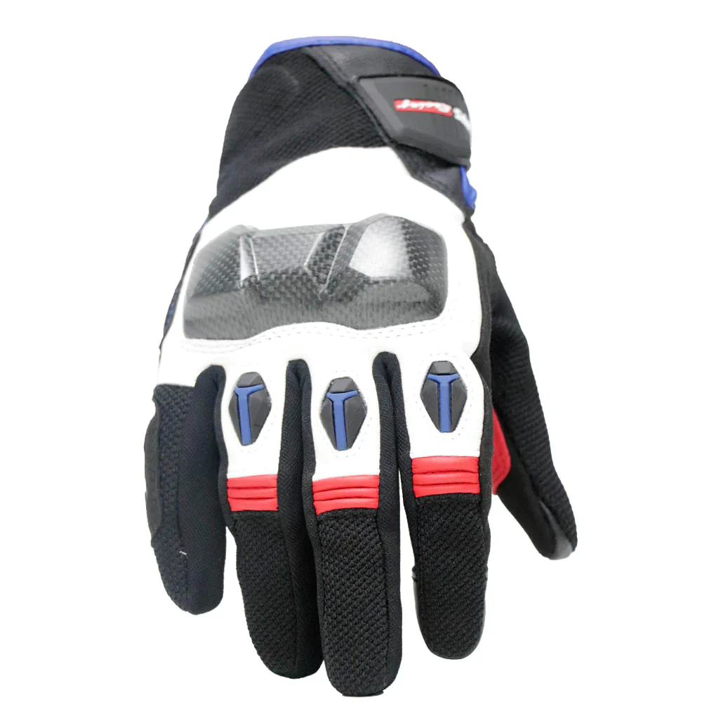 TVS Racing City Riding Gloves for Men β Hard SONIC Protected, Touch Screen Compatible, & Visor Wiper Fingertips β Premium Bike Gloves for Riding Comfort (Black) - Image 10