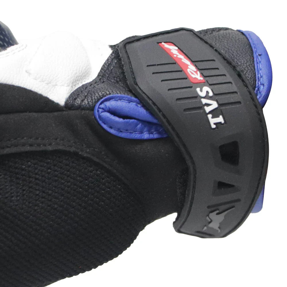 TVS Racing City Riding Gloves for Men β Hard SONIC Protected, Touch Screen Compatible, & Visor Wiper Fingertips β Premium Bike Gloves for Riding Comfort (Black) - Image 14
