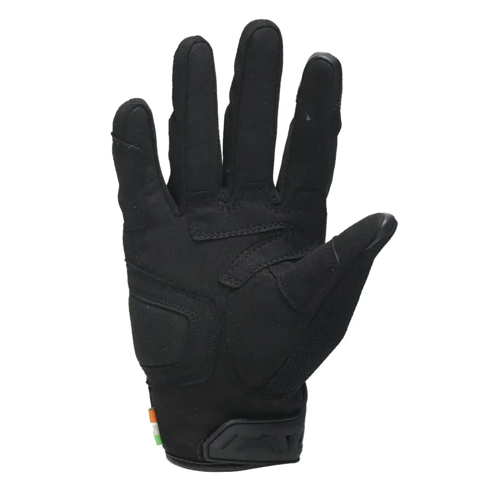 TVS Racing City Riding Gloves for Men β Hard SONIC Protected, Touch Screen Compatible, & Visor Wiper Fingertips β Premium Bike Gloves for Riding Comfort (Black) - Image 16