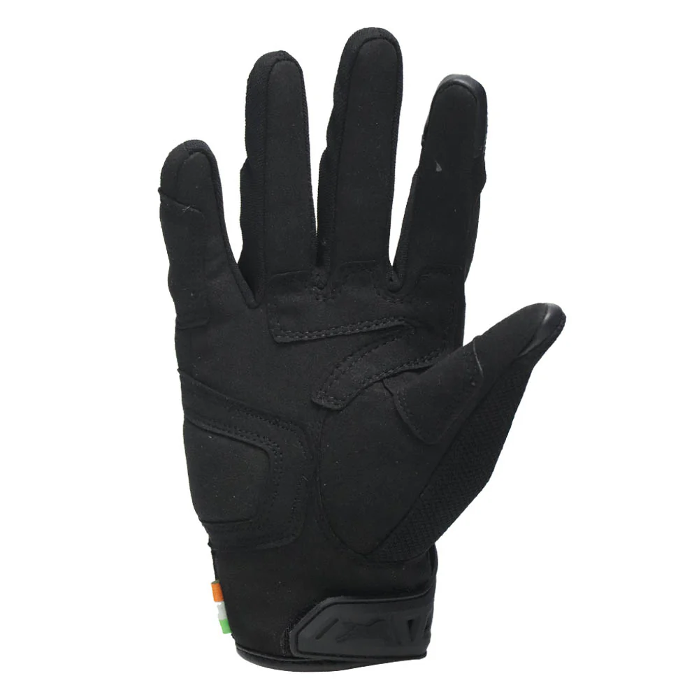 TVS Racing City Riding Gloves for Men β Hard SONIC Protected, Touch Screen Compatible, & Visor Wiper Fingertips β Premium Bike Gloves for Riding Comfort (Black) - Image 4
