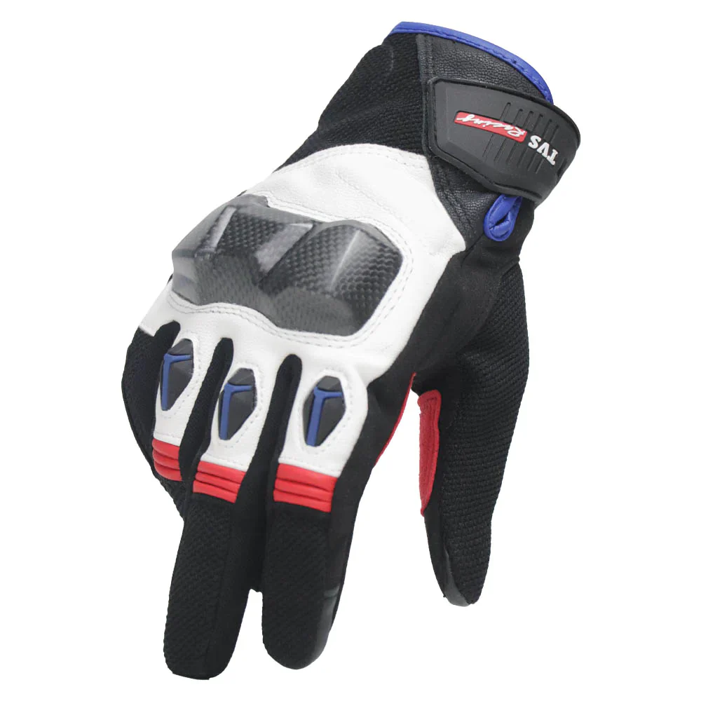 TVS Racing City Riding Gloves for Men β Hard SONIC Protected, Touch Screen Compatible, & Visor Wiper Fingertips β Premium Bike Gloves for Riding Comfort (Black) - Image 9