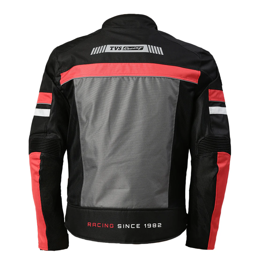 TVS Racing Asphalt Riding Jacket for Men- High Abrasion 600D Polyester, CE Level 2 Armour Protection – Essential Bike Jacket for Bikers (Grey) - Image 24